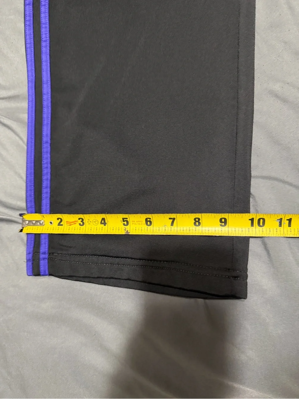 Size M adidas Track Pants Y2K Black Purple Striped